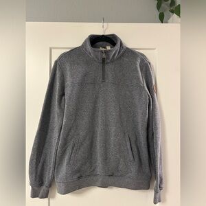 Roxy Women's Heathered Grey Zip-Up Sweater